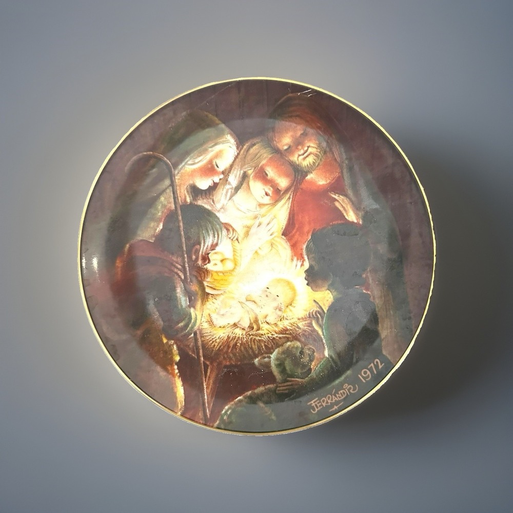 1972 Juan Ferrandiz Nativity Christmas Plate First Edition Made In Germany EUC
